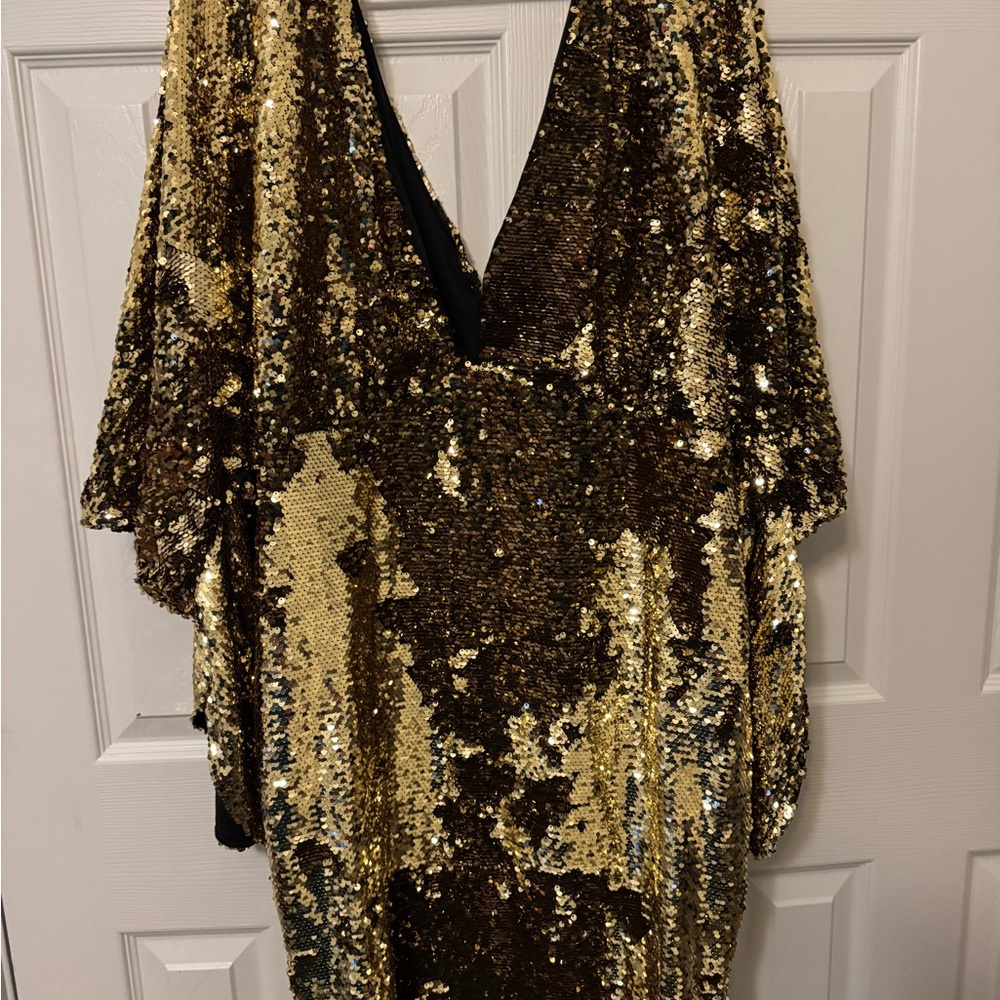 FTF Gold Sequin Dress